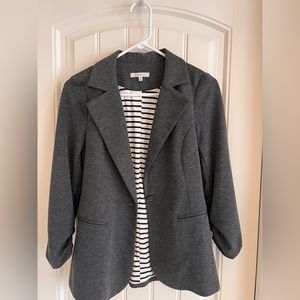 Hawthorne knit blazer - gray